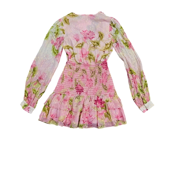 ROCOCO SAND REN SHORT DRESS In PINK LOTUES XS NWT - Picture 8 of 10